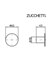 MEDIDAS COLGADOR ISY22 ZUCCHETTI 